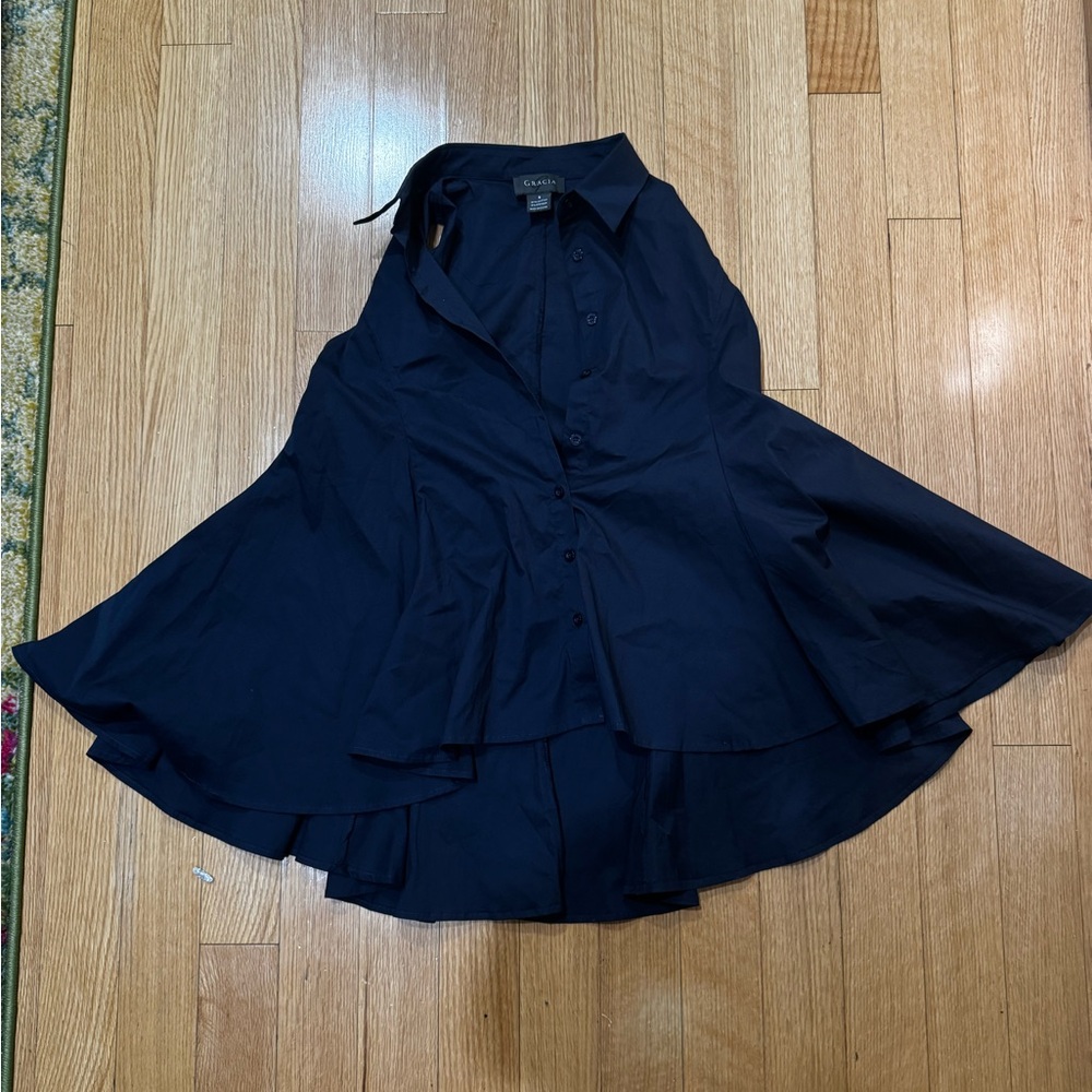 Gracia sleeveless peplum shirt dress
